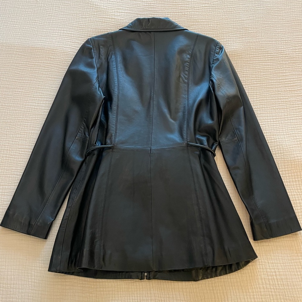 Vintage Black Leather Jacket - Picture 2 of 11